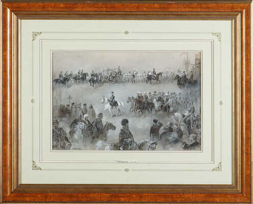 Каразин Николай Николаевич. Торжественный въезд императорской четы в Москву 9 мая 1896 года.